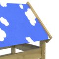 vidaXL Herná veža Hnedá 52,5 x 85 x 239 cm Masívne impregnované drevo