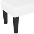 vidaXL Lavička biela 100x30x30 cm umelá koža