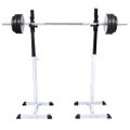 vidaXL Stojan na drepy so sadou činiek barbell a dumbbell 60,5 kg
