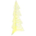 vidaXL Vianočný stromček 160 LED Teplá biela 150 cm Akryl