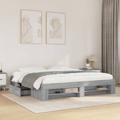 vidaXL Posteľný rám bez matraca 180x200cm kompozitné drevo