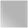 vidaXL Zrkadlo do kúpeľne s LED Priehľadná 40 x 40 cm tvrdené sklo