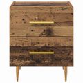 vidaXL Nočný stolík Staré drevo 40 x 35 x 47,5 cm Kompozitné drevo