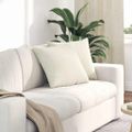 vidaXL Vankúše na pohovku 2 pcs Krémová 45 x 45 cm Kordúrová tkanina