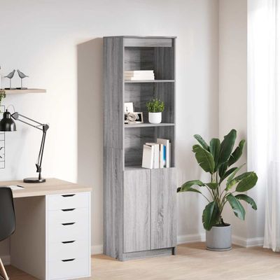 vidaXL Vysoká skrinka sivý dub sonoma 50x35x180 cm spracované drevo