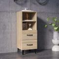 vidaXL Komoda vo farbe dubu sonoma 34,5x34x90 cm spracované drevo