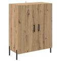 vidaXL Highboard Remeselný dub 69,5 x 32,5 x 180 cm Kompozitné drevo