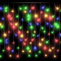vidaXL LED záclonové svetlá cencúle 10 m 400 LED farbné 8 funkcií