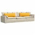 vidaXL Vankúše na pohovku 2 pcs Svetložltá 120 x 40 cm