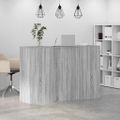 vidaXL Recepčný stôl sivý dub sonoma 155x50x103,5 cm kompozitné drevo