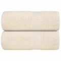 vidaXL Uteráky pre hostí FROGN 2 ks krémové 30x50 cm 360 g/m²