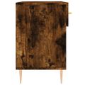 vidaXL Lavička na topánky, tmavý dub 102x35x55 cm, kompozitné drevo