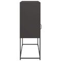 vidaXL Komoda čierna 100,5x39x107 cm oceľ valcovaná za studena