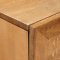 vidaXL Highboard Svetlohnedá 40 x 33 x 110 cm mangový masív