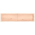 vidaXL Kúpeľňová doska 120x30x(2-4) cm neošetrený masív