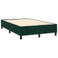 vidaXL Posteľný rám boxsping s matracom tmavozelený 120x200 cm zamat