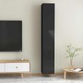 vidaXL TV skrinky 2 ks, lesklé čierne 30,5x30x90 cm, kompozitné drevo
