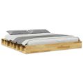 VidaXL Rám postele bez matraca 200x200 cm Dub z masívneho dreva