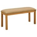 vidaXL Jedálenská lavička 95 x 32 x 45 cm Masívne dubové drevo Béžová