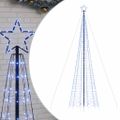 vidaXL LED vianočný stromček s hrotmi 1534 LED modré 500 cm