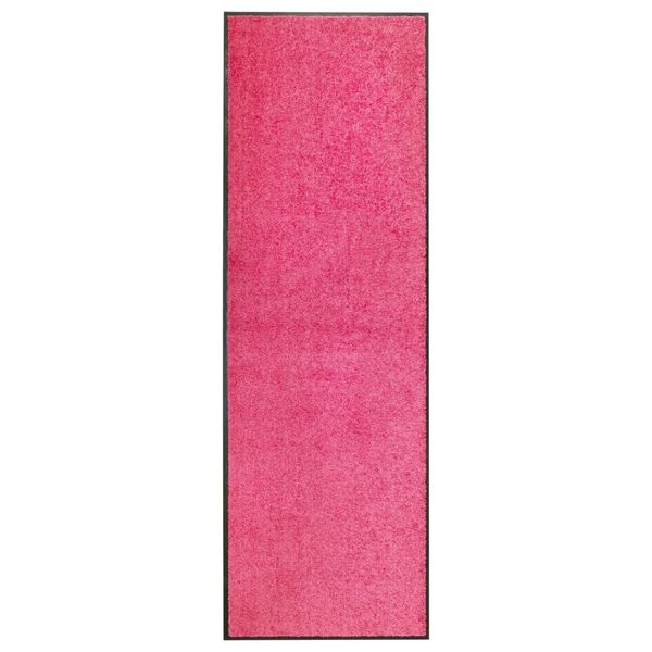 vidaXL Rohožka, prateľná, ružová 60x180 cm