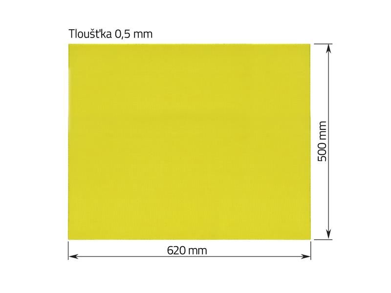 Epoxidová izolačná doska 0,5 × 500 × 620 mm pre batériové súpravy