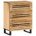 vidaXL Komoda 60x34x75 cm, surový mangový masív