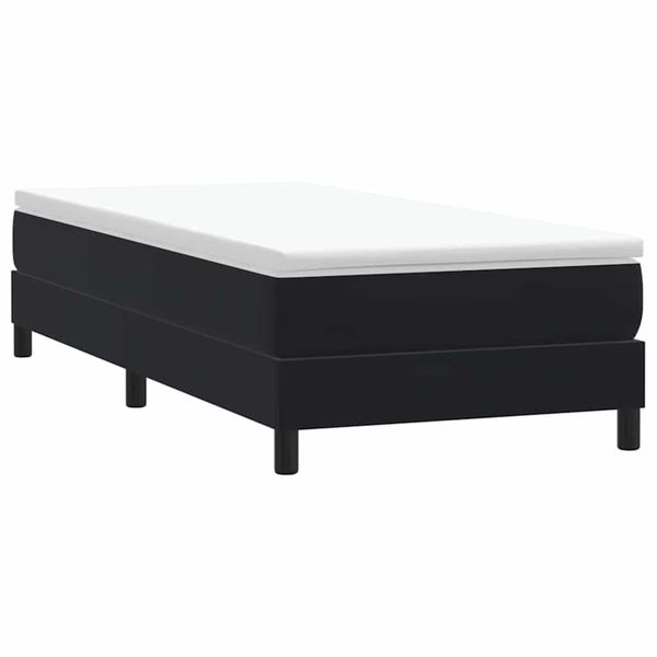 vidaXL Box Spring Posteľ bez matraca Čierna 80x210 cm Zamat