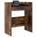 vidaXL DJ stôl Dymový dub 62 x 45 x 102 cm Kompozitné drevo