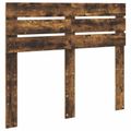 vidaXL Rám postele Dymová dub 120 x 190 cm Inžinierske drevo