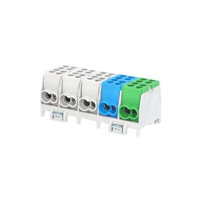 Svorkovnica rozbočovacia HLAK 25 5/10 S, 100A, 5pól., AL/CU, IP20, 3xŠ/M/Z, na DIN /2080516