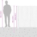 vidaXL Sieťový plot s stĺpom 10 x 1,4 m PVC potiahnutá oceľ Sivá