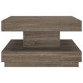 vidaXL Konferenčný stolík sivý 60x60x35 cm MDF