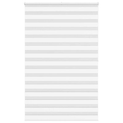 vidaXL Zebra roleta biela 145x200 cm šírka látky 140,9cm polyester