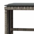 vidaXL Záhradné taburetky s vankúšmi 4 ks sivé 41x41x36 cm polyratan
