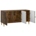 vidaXL TV skrinka 99 x 34,5 x 50 cm Dymový dub Kompozitné drevo