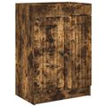 vidaXL Kúpeľňová skrinka pod umývadlo Dymový dub 56 x 37,5 x 81 cm