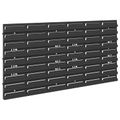 vidaXL Regál na kontajnery Čierna a červená 77,5 x 2 x 39 cm PP
