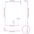 vidaXL Nohy k barovému stolu, antracitové, 2 ks, 60 x (100-101) cm, oceľové