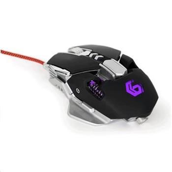 GEMBIRD Myš MUSG-05, herná, optická, programovateľná, 4000 DPI, USB
