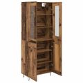 vidaXL Highboard Staré drevo 69,5 x 34 x 90 cm Kompozitné drevo