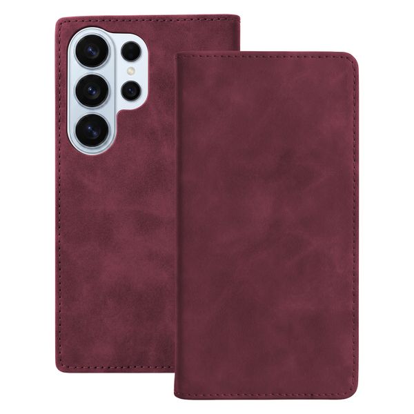 Puzdro Smart Suede pre Samsung Galaxy S26 Ultra bordová