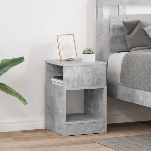 vidaXL Koncový stôl 2 pcs Betónová šedá 30,5 x 30 x 45 cm
