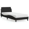vidaXL Posteľ s matracom Dover čierna 90x190 cm látka