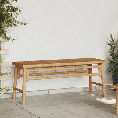 vidaXL lavička Hnedá 110 x 38 x 45 cm Bambus