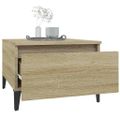 vidaXL Bočný stolík dub sonoma 50x46x35 cm spracované drevo