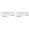 vidaXL TV skrinky 2 ks biele 80x31x25,5 cm kompozitné drevo