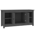 vidaXL TV skrinka sivá 103x36,5x52 cm masívna borovica