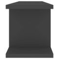 vidaXL Nástenné police 2 ks sivé 75x18x20 cm spracované drevo