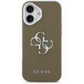 Guess Grained Big 4G Classic Logo puzdro pre iPhone 17 hnedá
